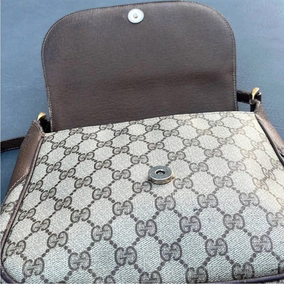 GUCCI • Ophidia Leather Crossbody Bag • Vintage & Authentic - Picture 6 of 14